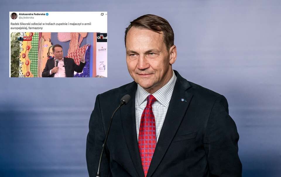 Wicepremier, szef MSZ Radosław Sikorski / autor: Fratria/X Aleksandra Fedorska