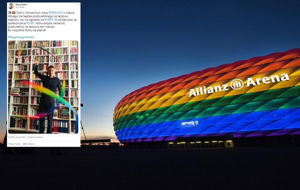 Allianz Arena / autor: PAP/EPA, Twitter