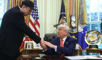 Donald Trump żegna Elona Muska