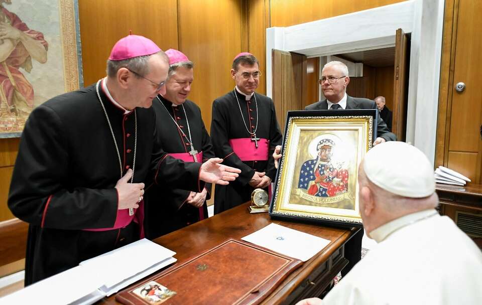 Prezydium Episkopatu Polski na audiencji u papieża / autor: Alessandro Sardo/X/@EpiskopatNews