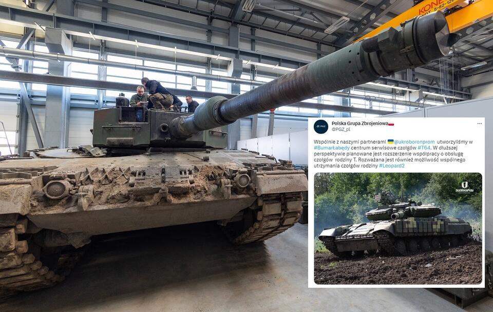 Na zdjęciu szkolenie ukraińskich żołnierzy na czołgach Leopard / autor: Fratria; Twitter/Polska Grupa Zbrojeniowa