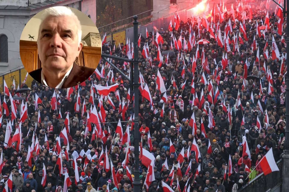 Polacy na Marszu Niepodległości/Prof. KUL Tomasz Panfil / autor: PAP/Paweł Supernak/Telewizja wPolsce24