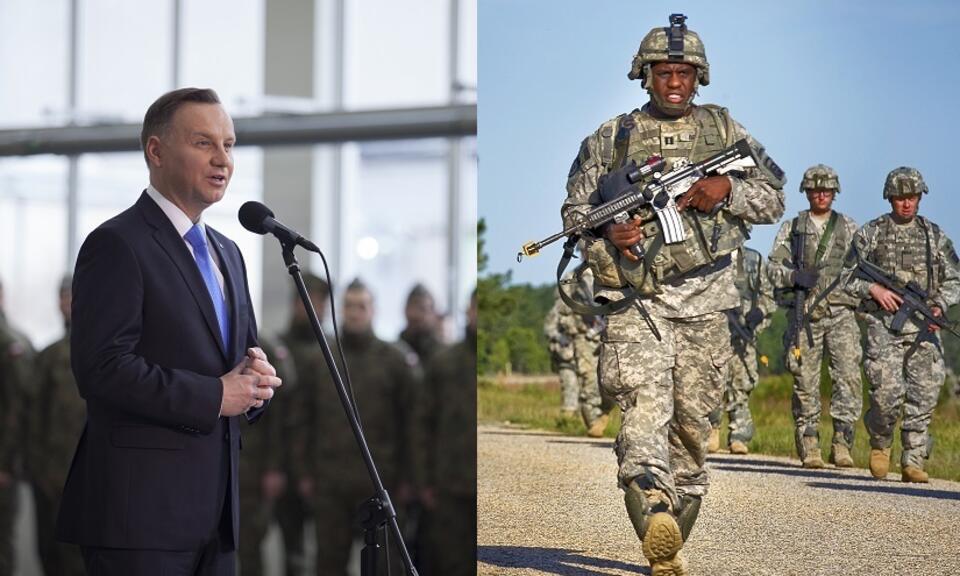 Prezydent Duda/Żołnierze USA / autor: Fratria/Flickr/The U.S. Army