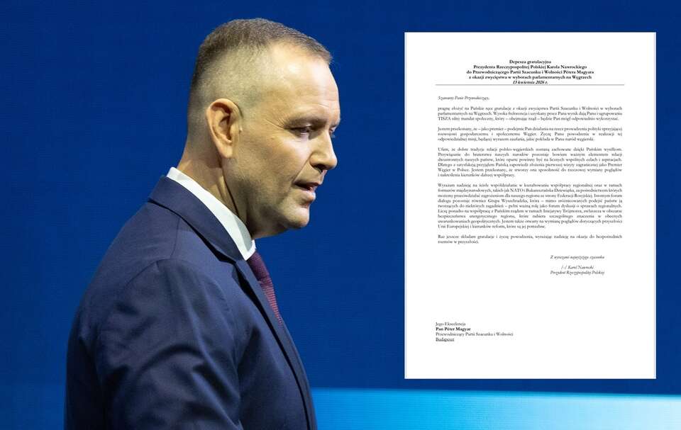 Prezydent Nawrocki pogratulował Magyarowi / autor: Fratria