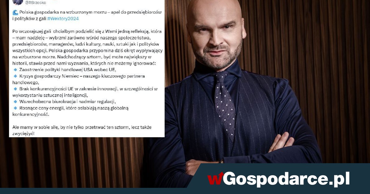 Szef InPostu wzywa polityków do zgody w sprawie gospodarki