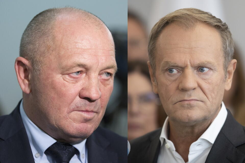 Marek Sawicki, Donald Tusk  / autor: Fratria 