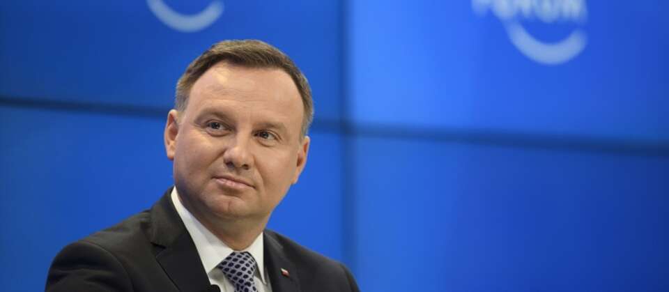 Prezydent Andrzej Duda w Davos / autor: PAP/EPA