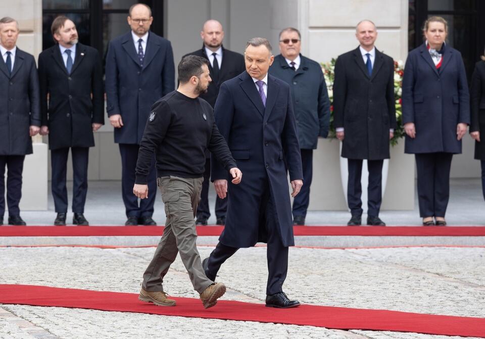 Prezydenci Ukrainy i Polski / autor: Fratria