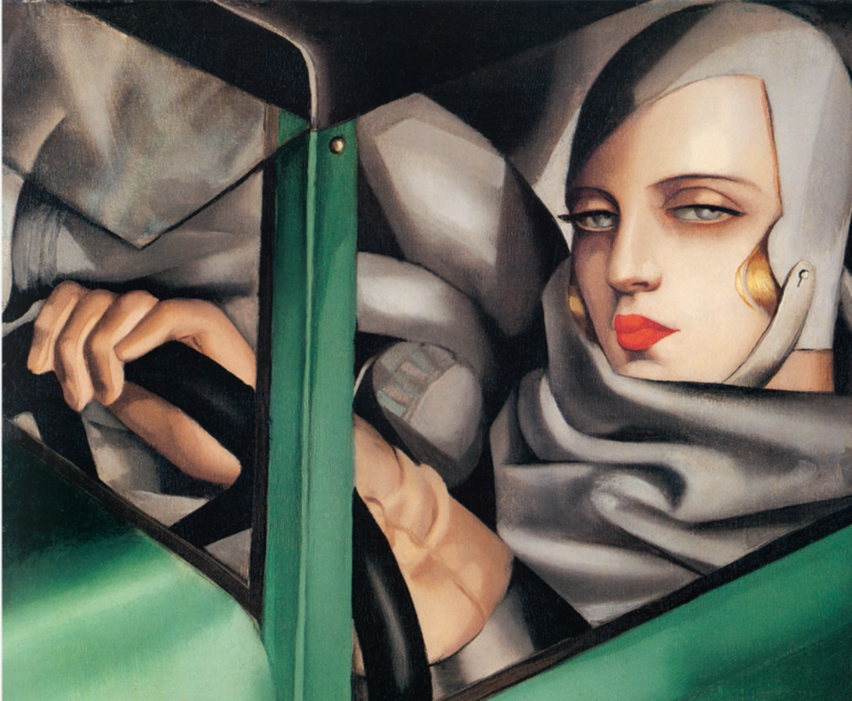 Tamara w zielonym Bugatti / autor: wikimedia commons