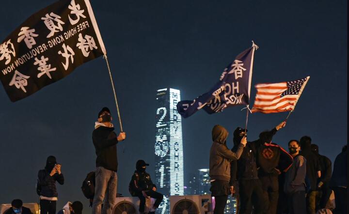 Protesty w Hongkongu / autor: PAP/EPA/MIGUEL CANDELA