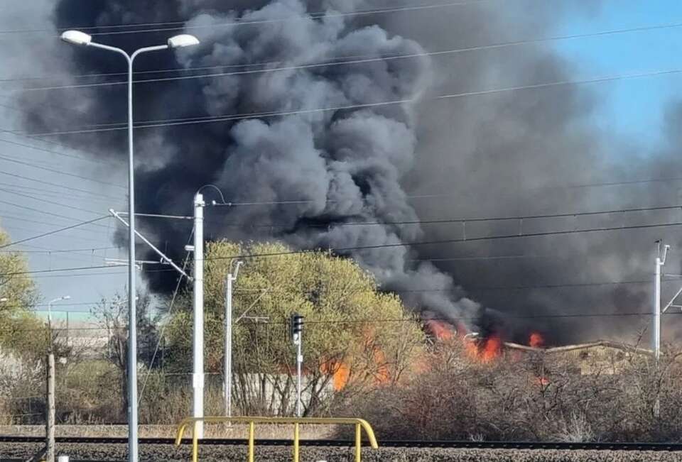 Płonie hala magazynowa w Gdyni!