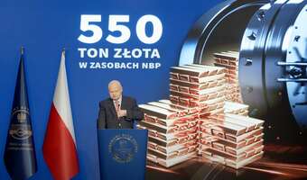 Złoto Glapińskiego: jest 550 ton, a będzie 700!
