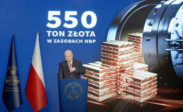 Prezes NBP prof. Adam Glapiński na konferencji prasowej, 15 stycznia 2026 / autor: YT @nbppl - screen