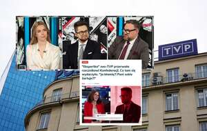 W tle budynek TVP, zdjęcie ilustracyjne / autor: Fratria/wPolsce24/wPolityce.pl