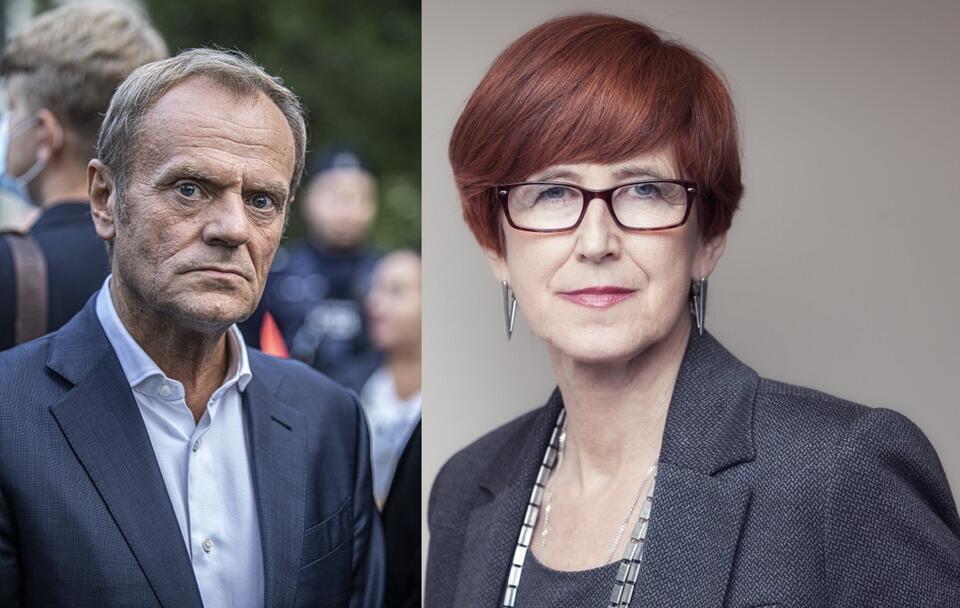 Donald Tusk/Elżbieta Rafalska / autor: Fratria