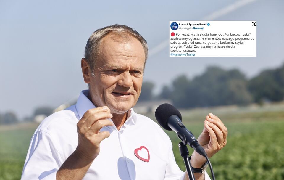 Donald Tusk / autor: PAP/Tomasz Wojtasik/Twitter (screenshot)