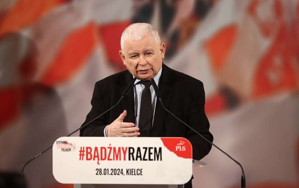 Prezes PiS Jarosław Kaczyński / autor: PAP/Łukasz Gągulski