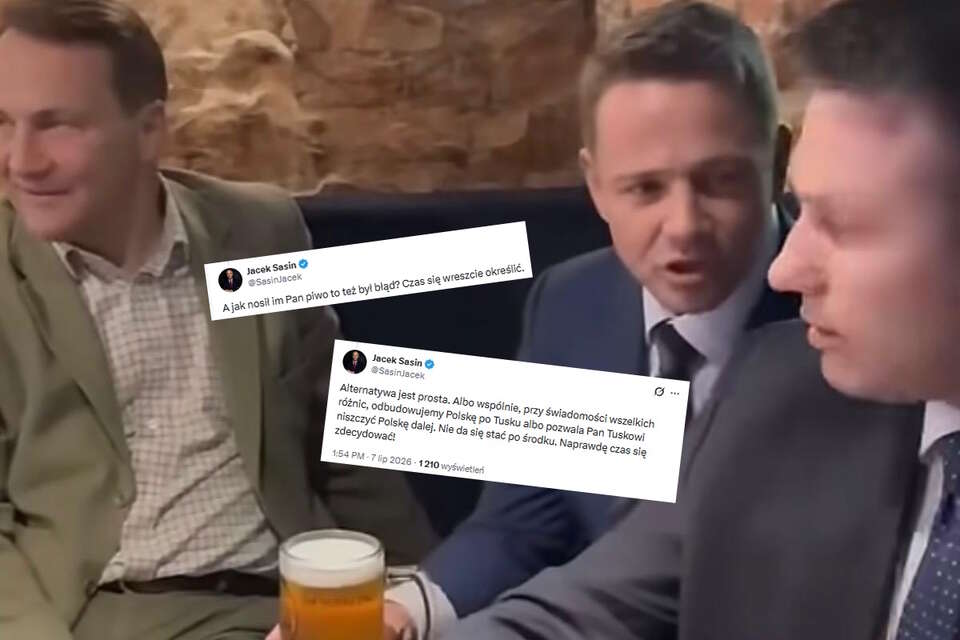 Sasin przypomniał Mentzenowi piwo z PO. "Czas się określić!"