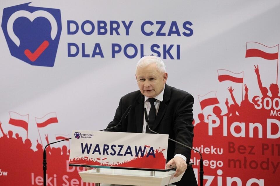 Prezes PiS Jarosław Kaczyński / autor: PAP/Paweł Supernak