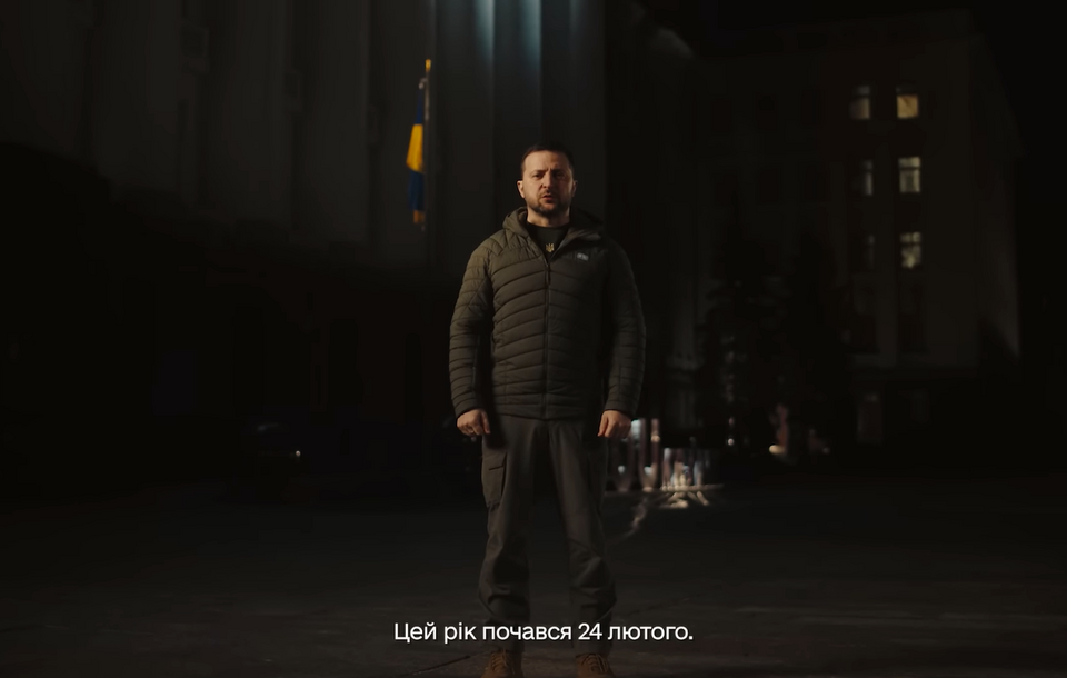 Noworoczne orędzie prezydenta Ukrainy Wolodymyra Zełenskiego / autor: YouTube/@PresidentGovUa
