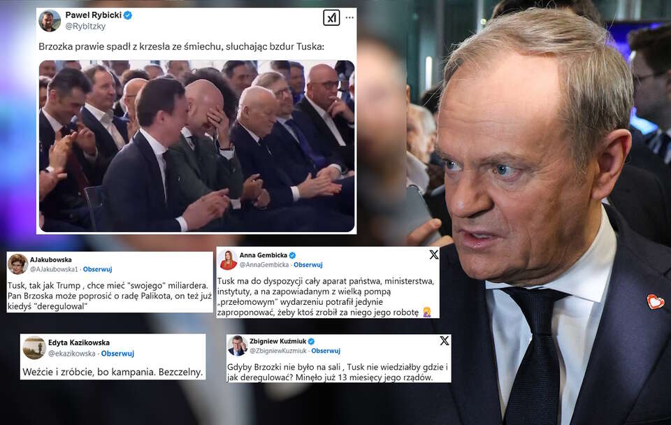 Tusk obarcza Brzoskę nowymi obowiązkami. Bezcenna reakcja