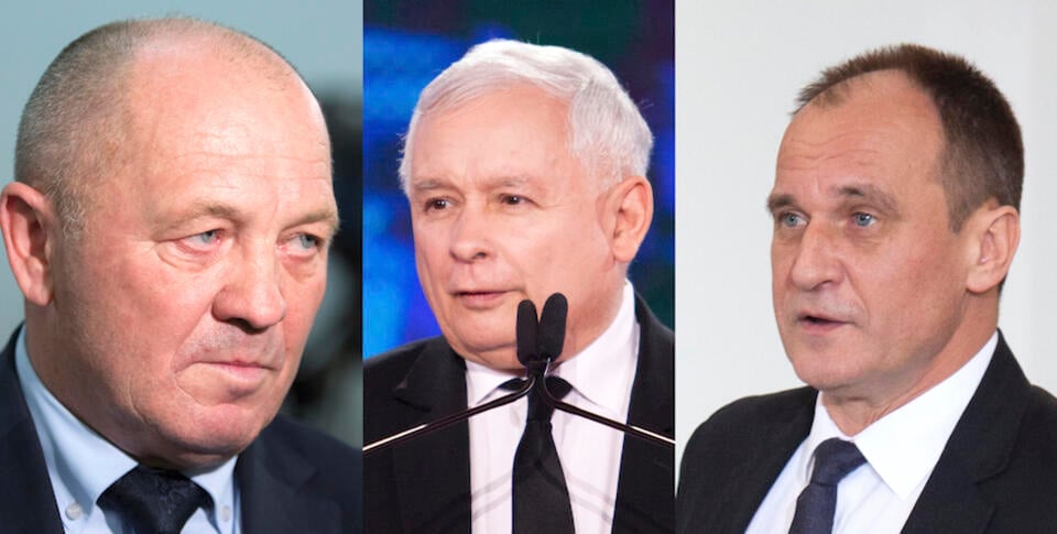 Marek Sawicki (PSL), Jarosław Kaczyński (PiS), Paweł Kukiz (K'15) / autor: Andrzej Wiktor/Fratria