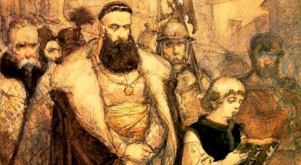Jan Matejko "Samuel Zborowski prowadzony na śmierć" (1838)  fot. wikipedia 