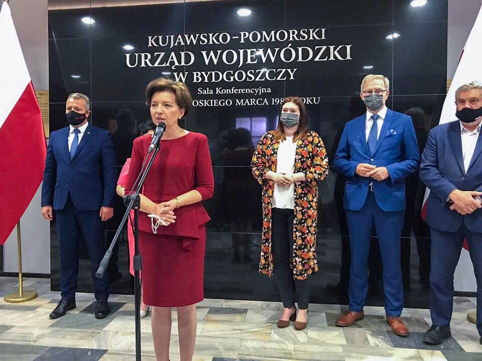 Minister Marlena Maląg w Bydgoszczy / autor: Twitter/@MRiPS_GOV_PL