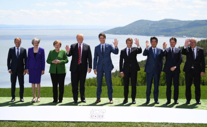 Uczestnicy szczytu G7 / autor: fot. PAP/EPA/NEIL HALL 