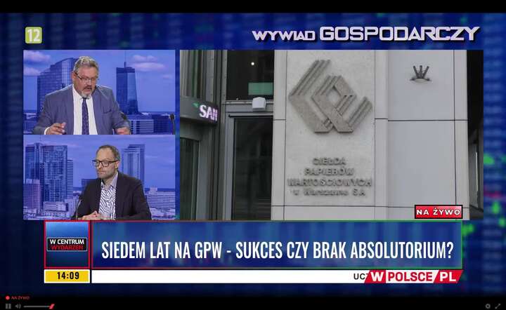 Były prezes GPW SA dr Marek Dietl w rozmowie z red. Maciejem Wośko / autor: YT screen @wpolsce