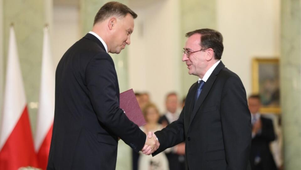 Prezydent Andrzej Duda i Minister Mariusz Kamiński / autor: Twitter/KPRM