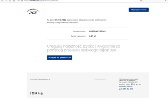 NASK ostrzega: kampania phishingowa podszywająca się pod PGE