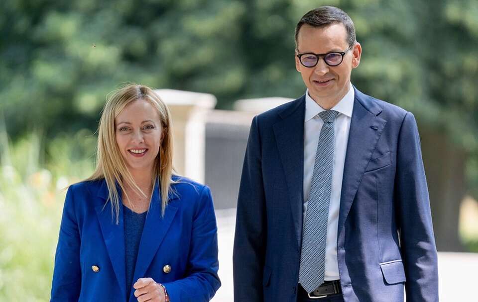 Giorgia Meloni i Mateusz Morawiecki / autor: X/@GiorgiaMeloni