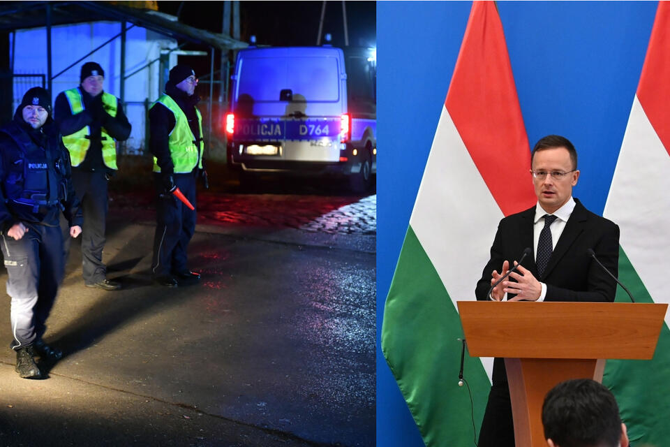Szef węgierskiej dyplomacji Peter Szijjarto. / autor: PAP/EPA/PAP/Wojtek Jargiło
