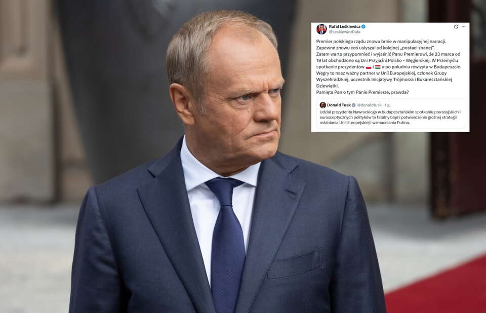 Leśkiewicz podsumował Tuska: Od kolejnej „postaci znanej”