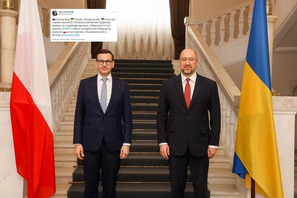 Spotkanie premierów Polski i Ukrainy, 1 lutego b.r. / autor: Twitter/@Denys_Shmyhal