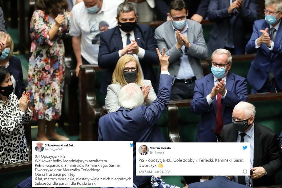 Sejm / autor: PAP/Wojciech Olkuśnik; Twitter