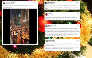 Zespół Mała Armia Janosika przed dwoma dniami zagrała na XI Góralskiej Pasterce w Parafii św. Marii Magdaleny w Rabce-Zdroju. To nie spodobało się Michałowi Bilewiczowi.  / autor: Fratria/X