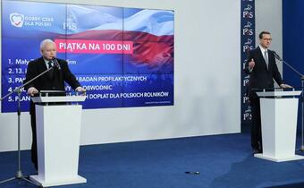 Piątka Kaczyńskiego na pierwsze 100 dni nowego rządu