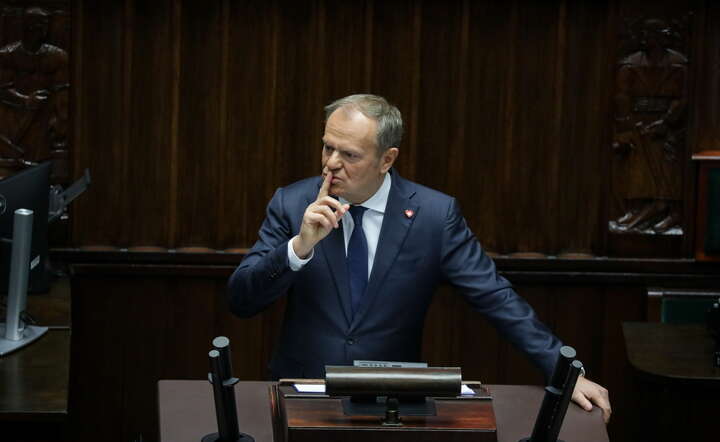 Premier Donald Tusk w Sejmie / autor: PAP/Tomasz Gzell