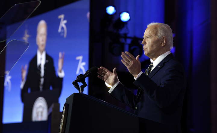 Prezydent USA Joe Biden / autor: PAP/EPA/YURI GRIPAS / POOL