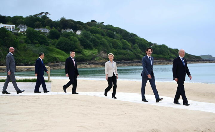 światowi przywódcy podczas Szczytu G7 / autor: fotoserwis PAP