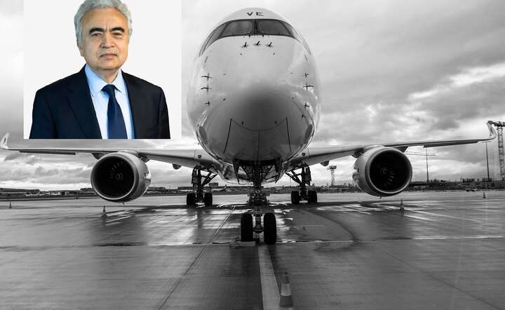 Szef Międzynarodowej Agencji Energetycznej Fatih Birol: Europa ma zapasy paliwa lotniczego na około sześć tygodni, potem możliwe odwołania lotów / autor: Pixabay / X @fbirol