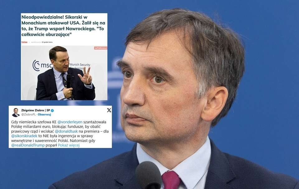 Ziobro o zachowaniu Sikorskiego: Czy to nie czysta hipokryzja?