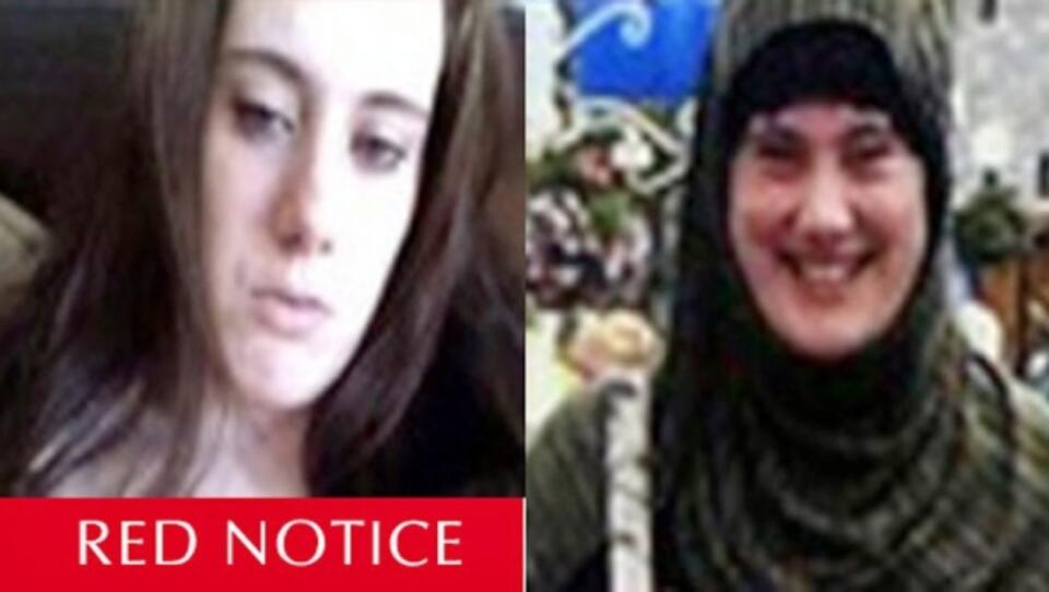 Samantha Lewthwaite na zdjęciach Interpolu. Fot. PAP / EPA