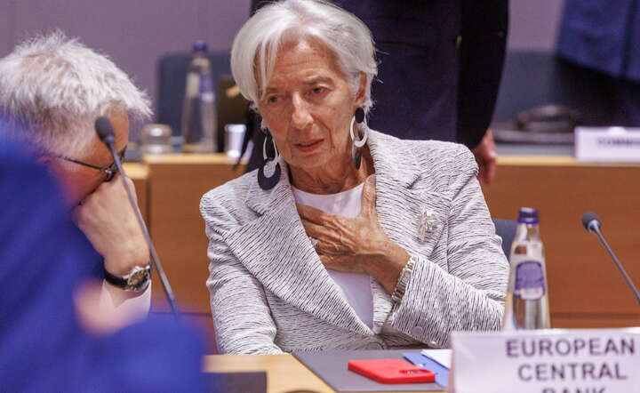 Prezes EBC Christine Lagarde / autor: PAP/ EPA/OLIVIER MATTHYS