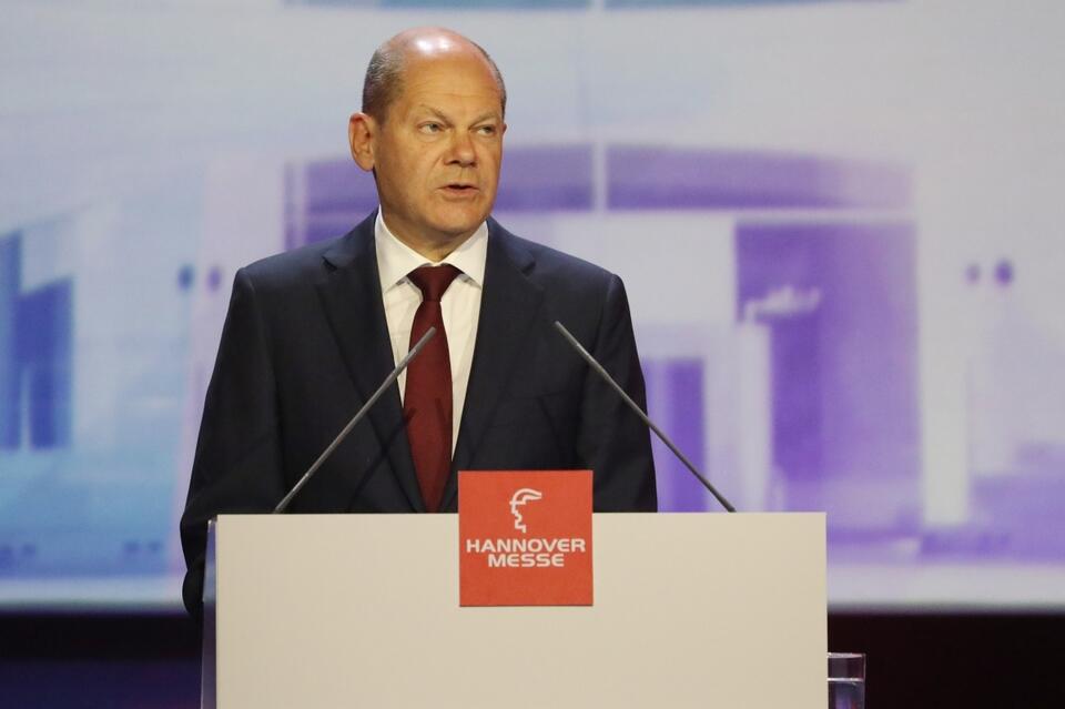 Kanclerz Niemiec Olaf Scholz  / autor: PAP/EPA