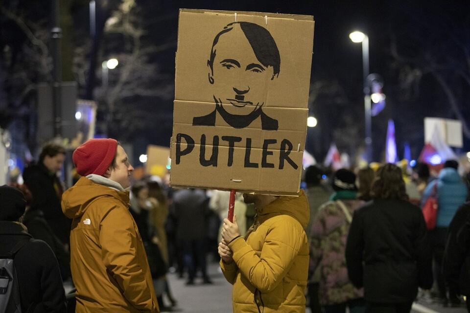 Protest przed ambasadą Rosji w Warszawie / autor: Fratria