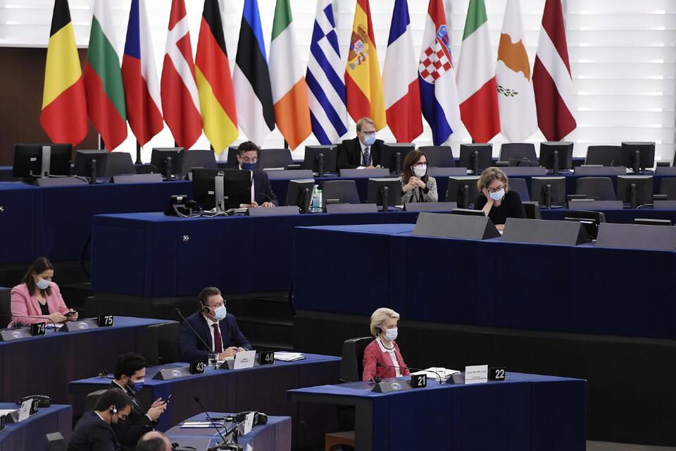 Debata o praworządności w Strasburgu  / autor: EPA/PAP