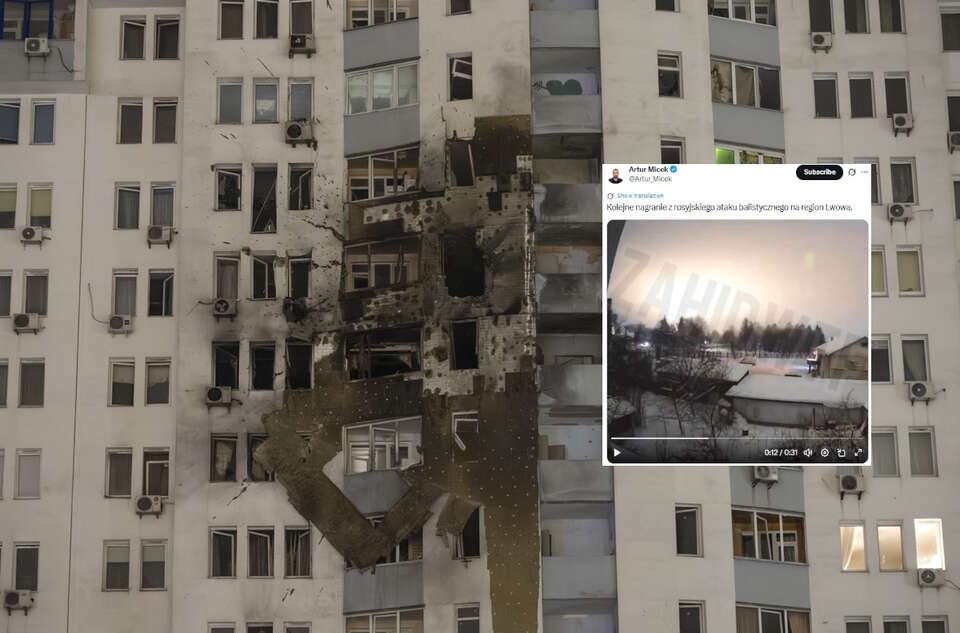 Nocny ostrzał Lwowa. Rosjanie mieli użyć oriesznika